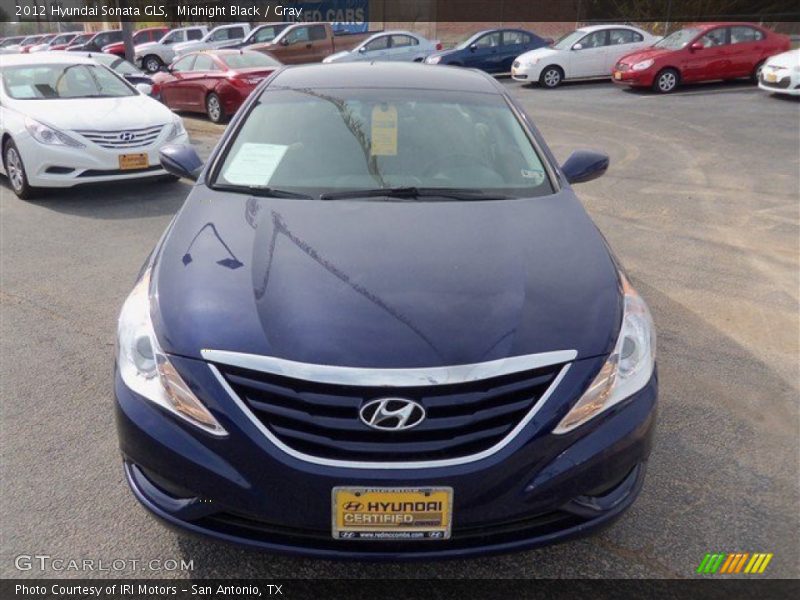Midnight Black / Gray 2012 Hyundai Sonata GLS