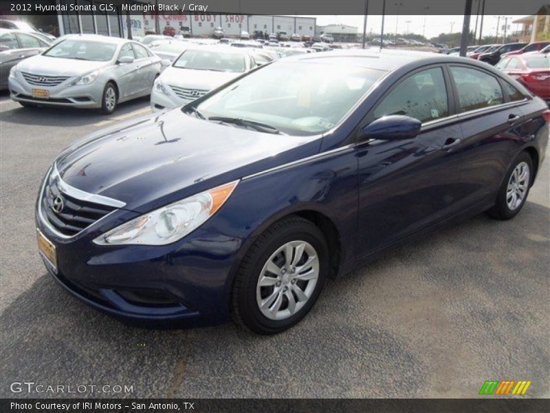 Midnight Black / Gray 2012 Hyundai Sonata GLS