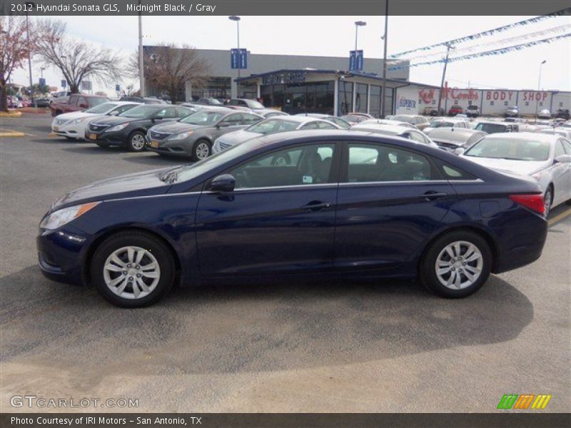 Midnight Black / Gray 2012 Hyundai Sonata GLS