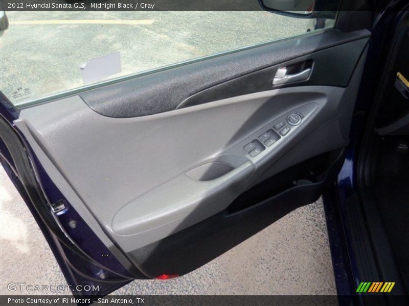 Midnight Black / Gray 2012 Hyundai Sonata GLS