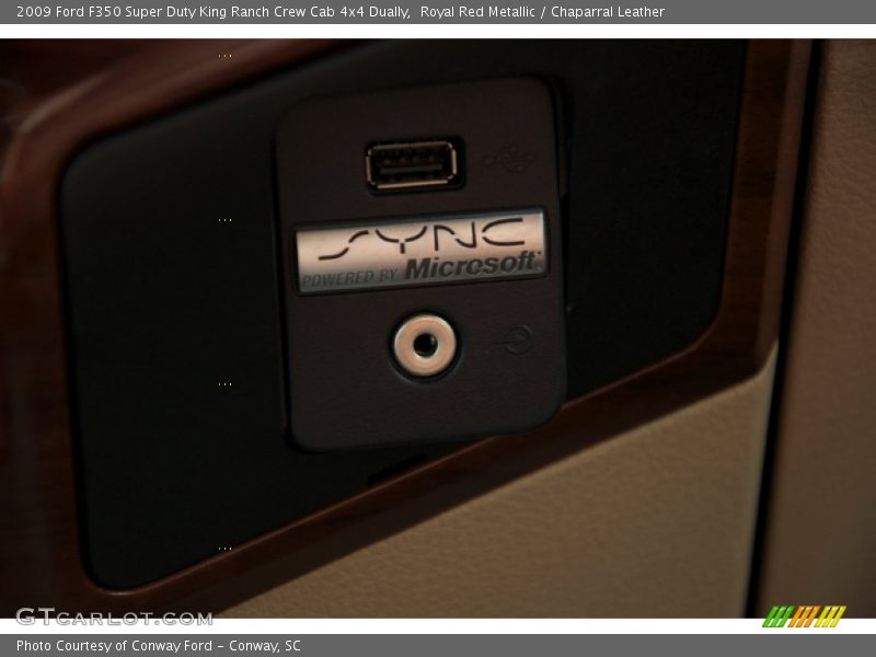 Royal Red Metallic / Chaparral Leather 2009 Ford F350 Super Duty King Ranch Crew Cab 4x4 Dually