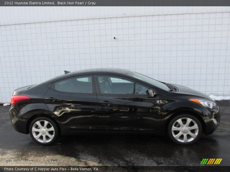 Black Noir Pearl / Gray 2012 Hyundai Elantra Limited