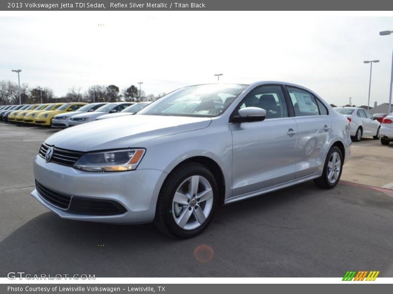 Reflex Silver Metallic / Titan Black 2013 Volkswagen Jetta TDI Sedan