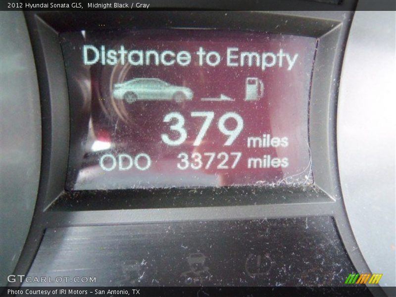 Midnight Black / Gray 2012 Hyundai Sonata GLS