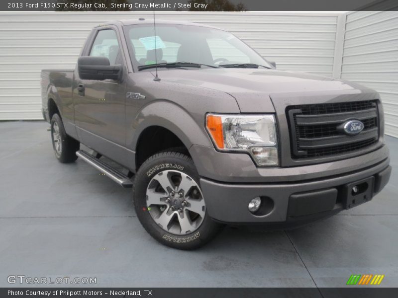 Sterling Gray Metallic / Steel Gray 2013 Ford F150 STX Regular Cab