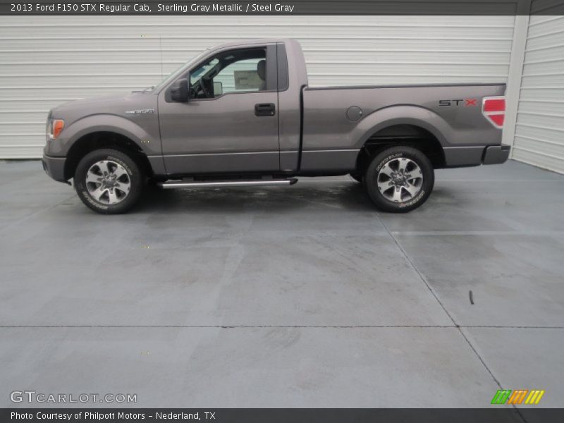 Sterling Gray Metallic / Steel Gray 2013 Ford F150 STX Regular Cab