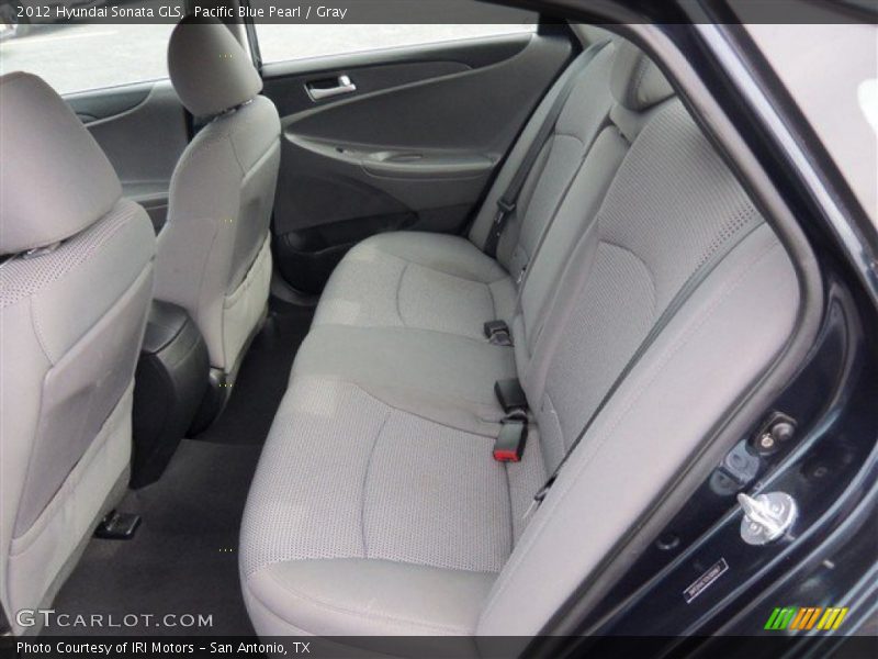 Pacific Blue Pearl / Gray 2012 Hyundai Sonata GLS