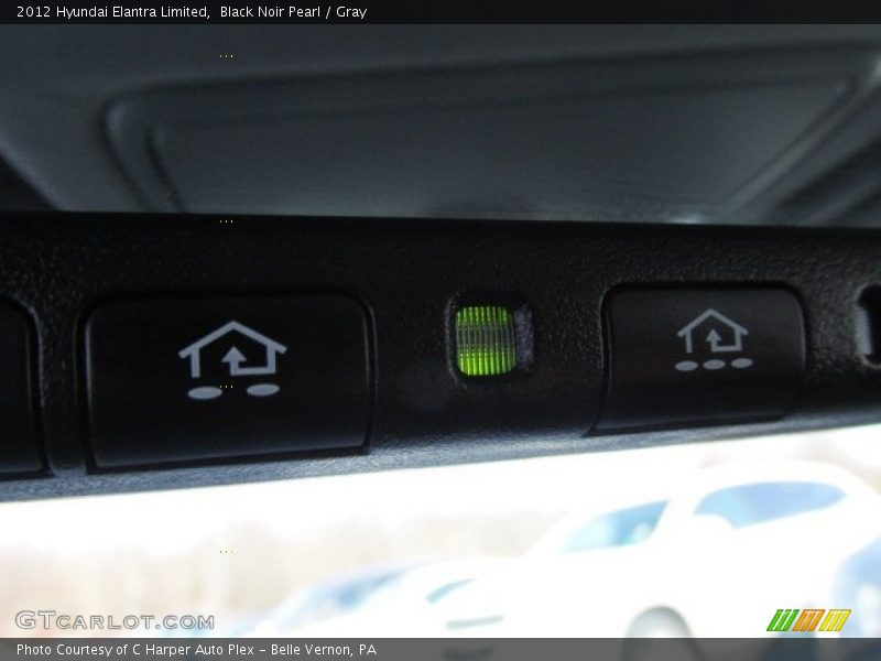 Black Noir Pearl / Gray 2012 Hyundai Elantra Limited