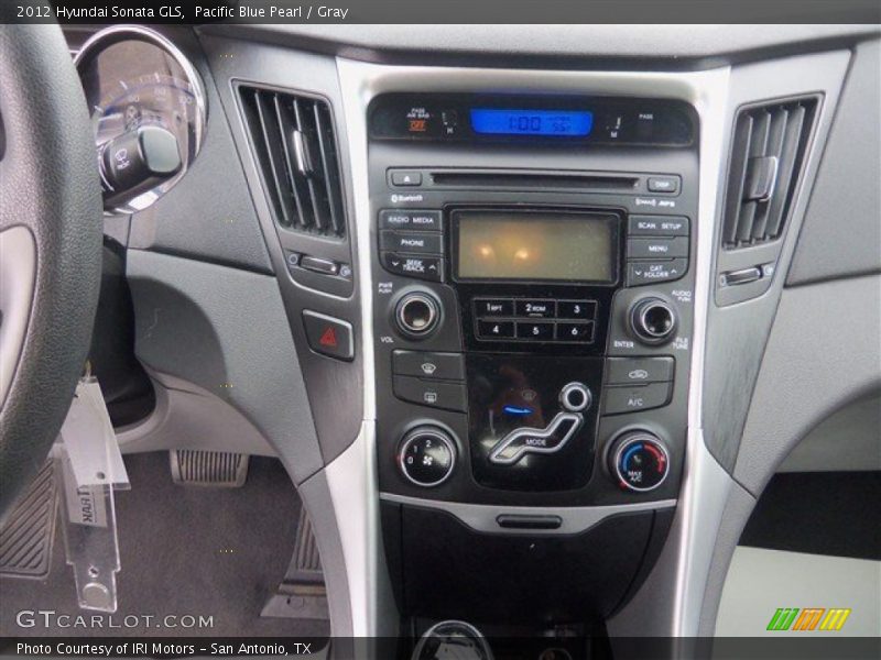 Pacific Blue Pearl / Gray 2012 Hyundai Sonata GLS