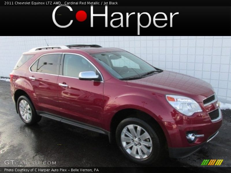 Cardinal Red Metallic / Jet Black 2011 Chevrolet Equinox LTZ AWD