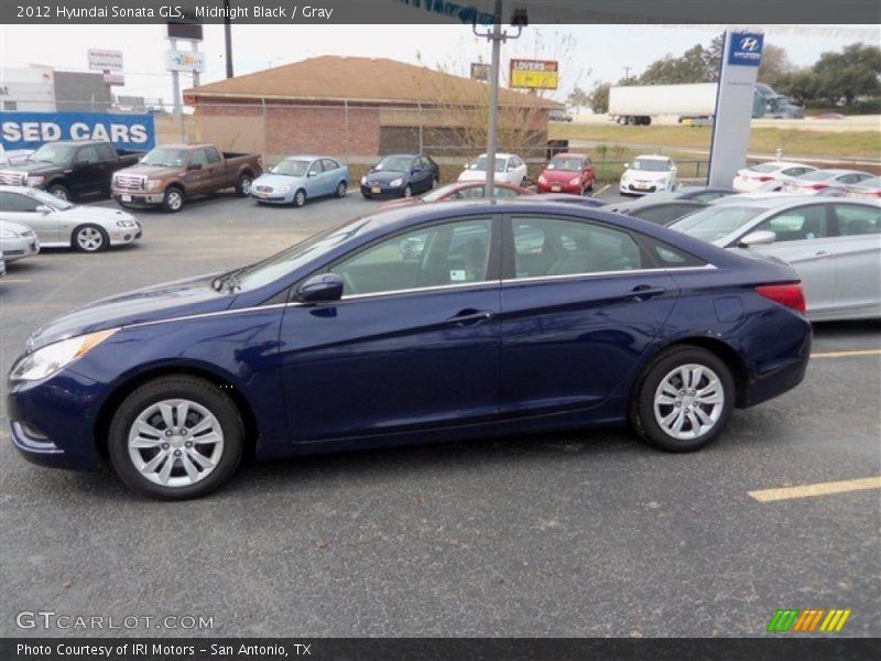 Midnight Black / Gray 2012 Hyundai Sonata GLS