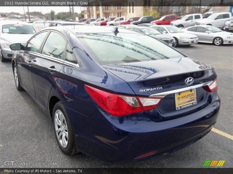 Midnight Black / Gray 2012 Hyundai Sonata GLS