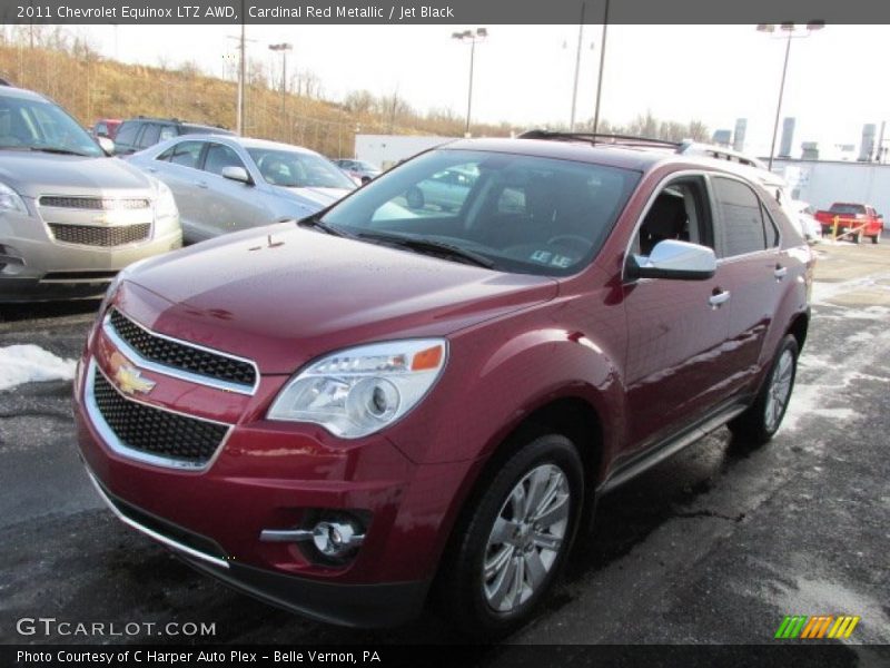 Cardinal Red Metallic / Jet Black 2011 Chevrolet Equinox LTZ AWD