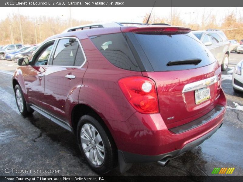Cardinal Red Metallic / Jet Black 2011 Chevrolet Equinox LTZ AWD
