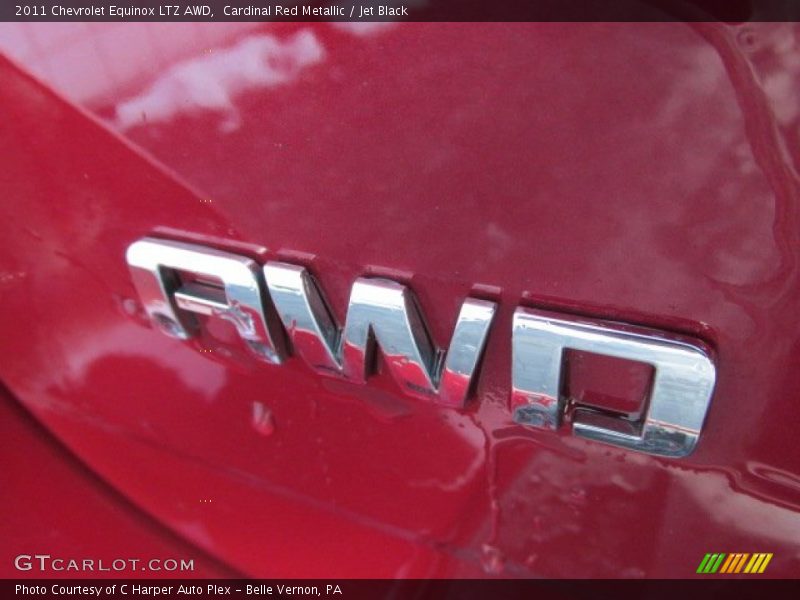Cardinal Red Metallic / Jet Black 2011 Chevrolet Equinox LTZ AWD