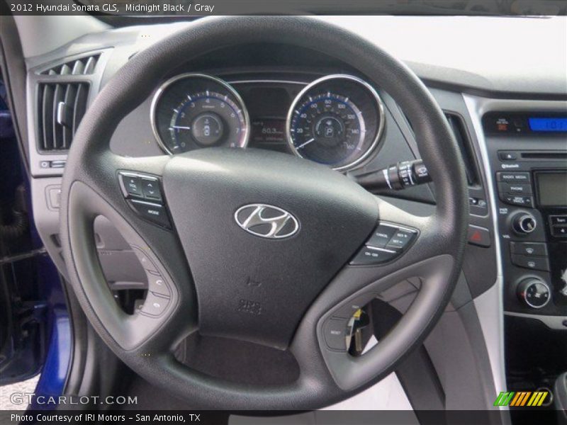 Midnight Black / Gray 2012 Hyundai Sonata GLS