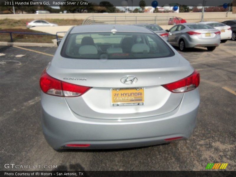 Radiant Silver / Gray 2011 Hyundai Elantra GLS