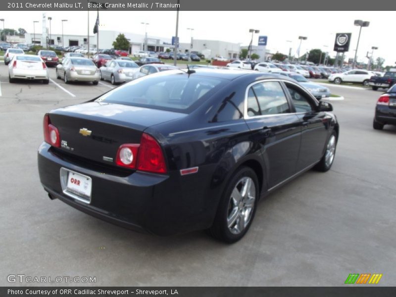 Black Granite Metallic / Titanium 2011 Chevrolet Malibu LT