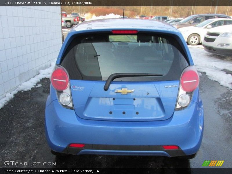 Denim (Blue) / Silver/Blue 2013 Chevrolet Spark LS