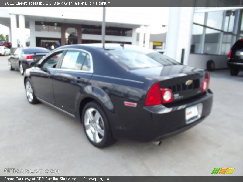 Black Granite Metallic / Titanium 2011 Chevrolet Malibu LT