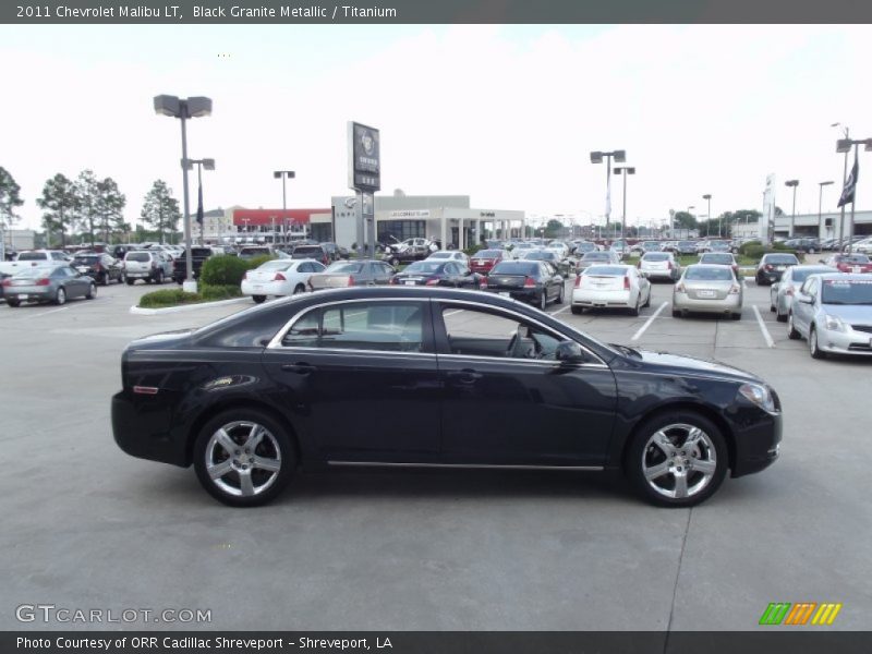 Black Granite Metallic / Titanium 2011 Chevrolet Malibu LT