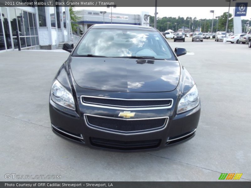 Black Granite Metallic / Titanium 2011 Chevrolet Malibu LT