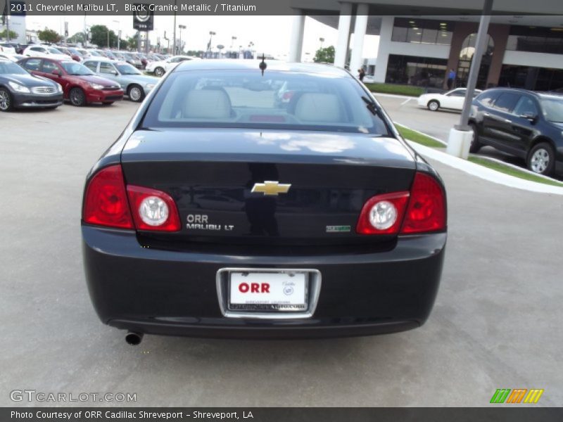 Black Granite Metallic / Titanium 2011 Chevrolet Malibu LT