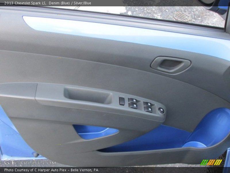 Denim (Blue) / Silver/Blue 2013 Chevrolet Spark LS