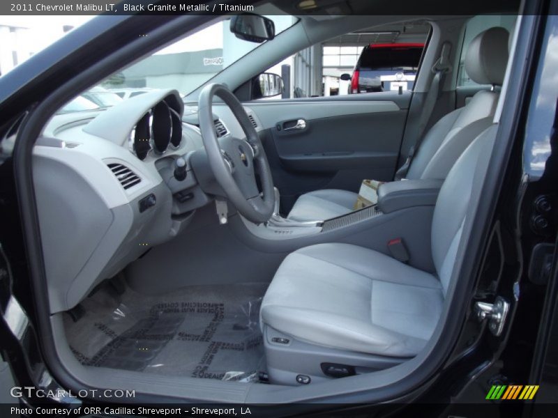 Black Granite Metallic / Titanium 2011 Chevrolet Malibu LT