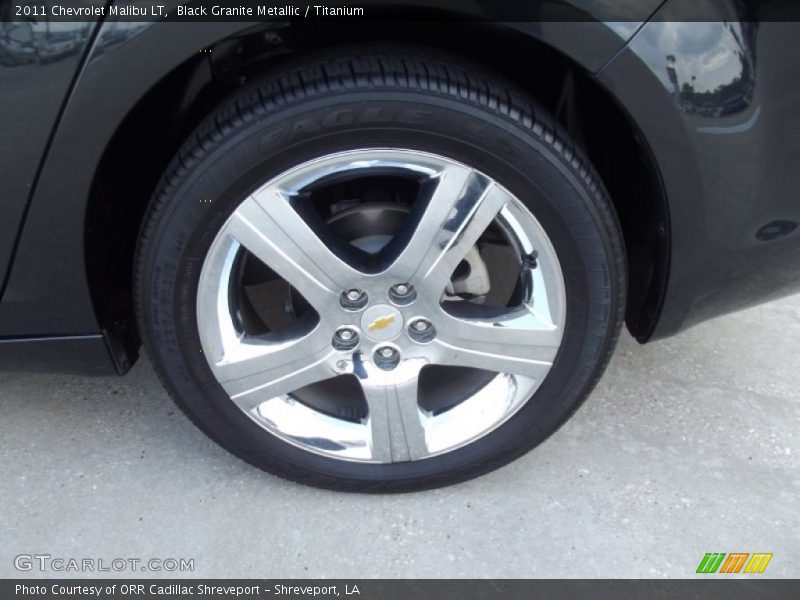 Black Granite Metallic / Titanium 2011 Chevrolet Malibu LT