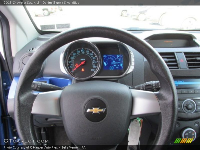 Denim (Blue) / Silver/Blue 2013 Chevrolet Spark LS