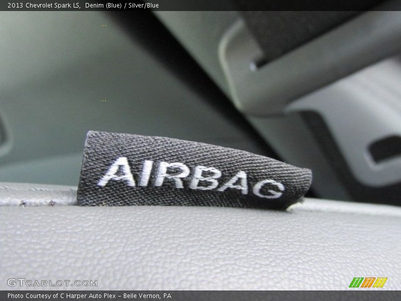 Denim (Blue) / Silver/Blue 2013 Chevrolet Spark LS