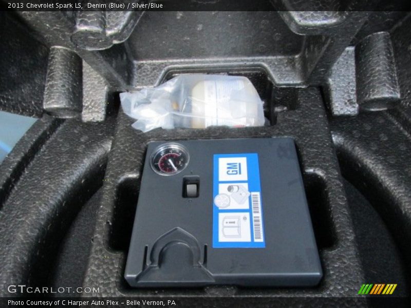 Denim (Blue) / Silver/Blue 2013 Chevrolet Spark LS
