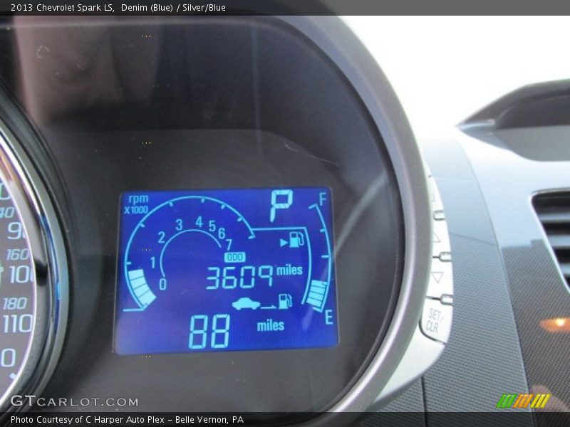 Denim (Blue) / Silver/Blue 2013 Chevrolet Spark LS