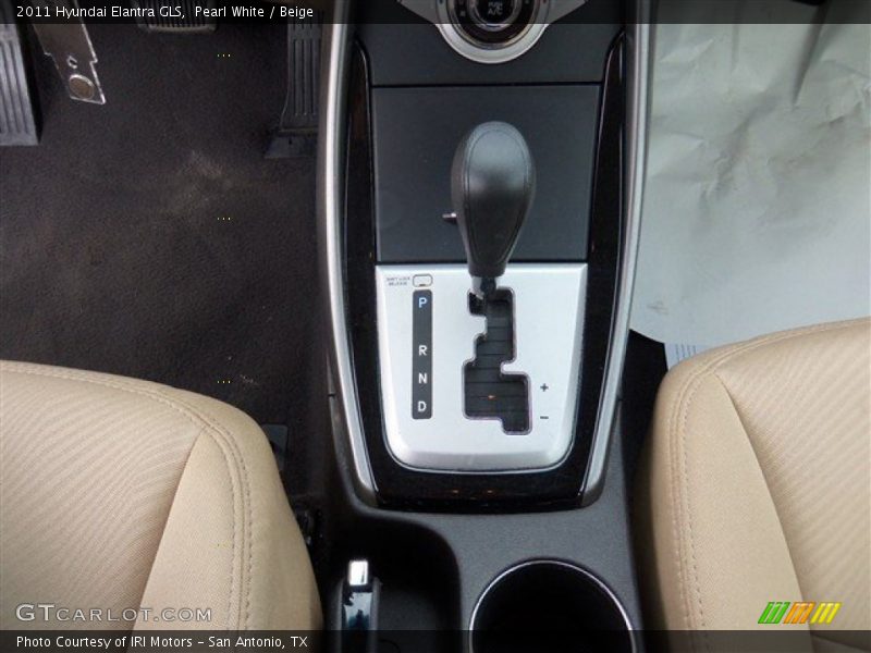 Pearl White / Beige 2011 Hyundai Elantra GLS
