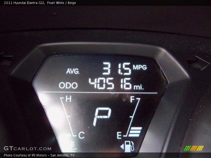 Pearl White / Beige 2011 Hyundai Elantra GLS