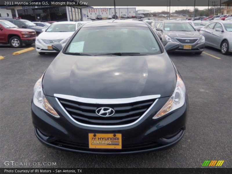 Midnight Black / Gray 2011 Hyundai Sonata GLS