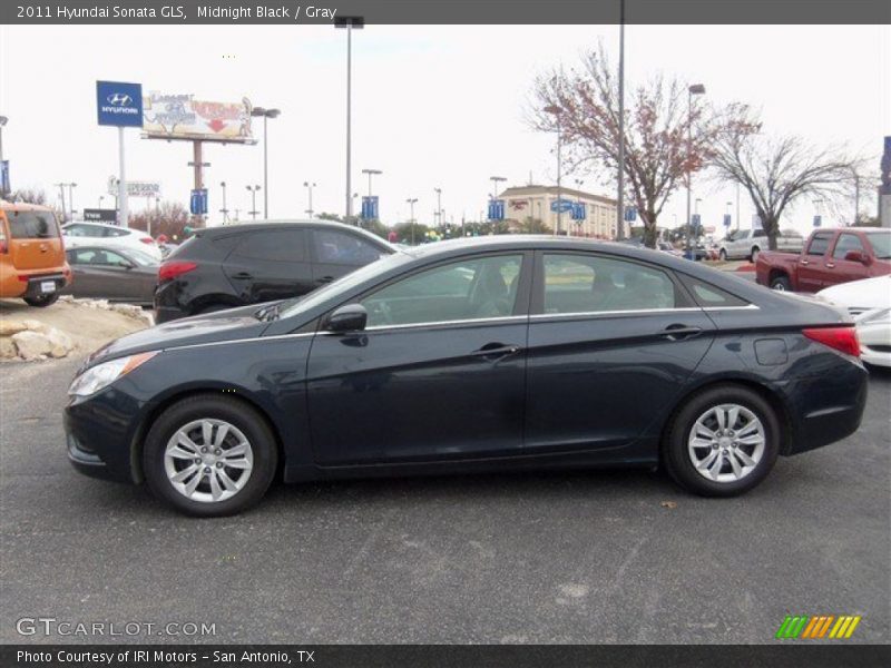 Midnight Black / Gray 2011 Hyundai Sonata GLS