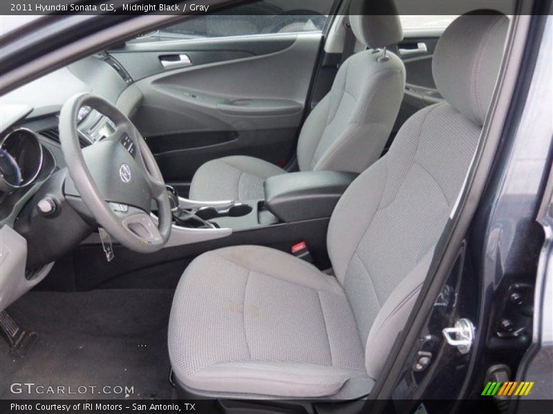 Midnight Black / Gray 2011 Hyundai Sonata GLS