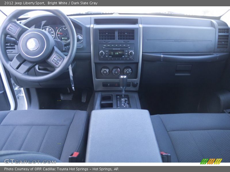 Bright White / Dark Slate Gray 2012 Jeep Liberty Sport