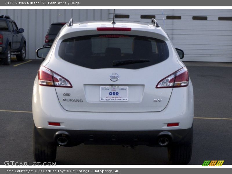 Pearl White / Beige 2012 Nissan Murano SV