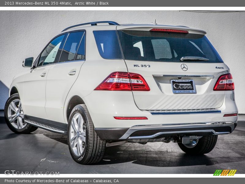 Arctic White / Black 2013 Mercedes-Benz ML 350 4Matic