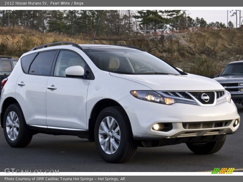 Pearl White / Beige 2012 Nissan Murano SV