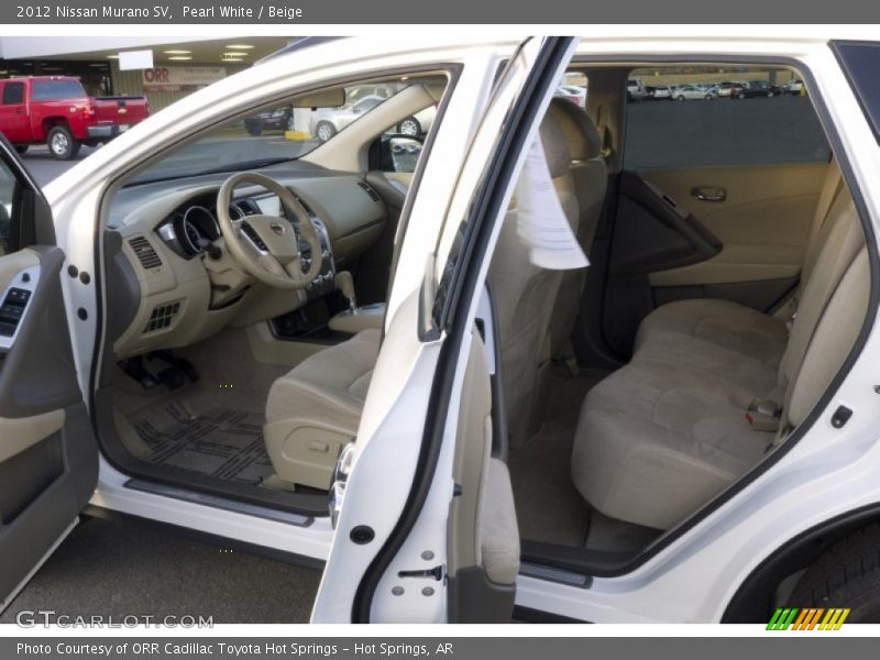 Pearl White / Beige 2012 Nissan Murano SV
