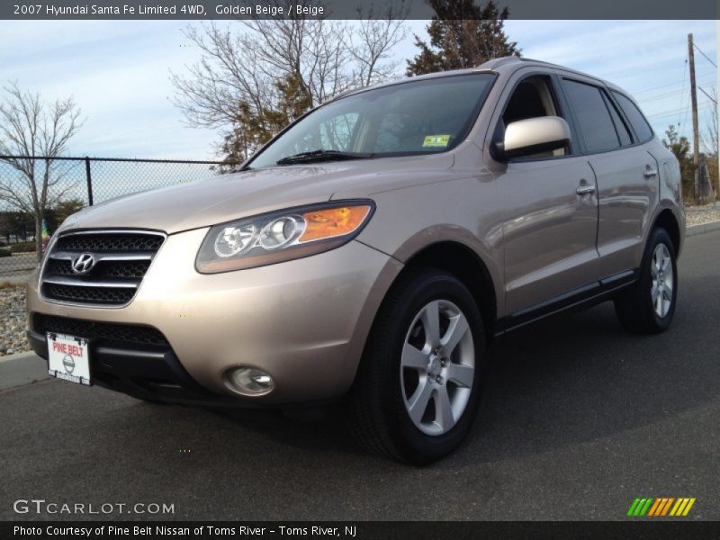 Golden Beige / Beige 2007 Hyundai Santa Fe Limited 4WD