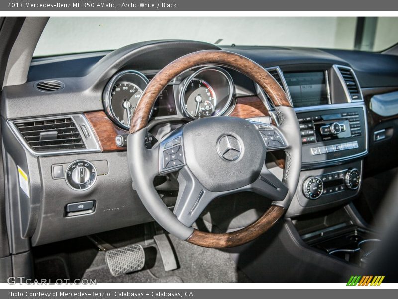 Arctic White / Black 2013 Mercedes-Benz ML 350 4Matic