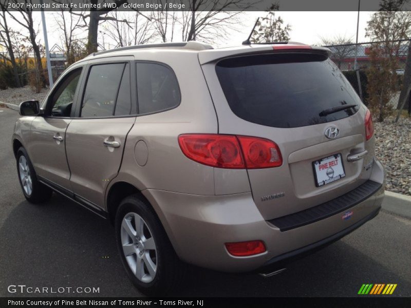 Golden Beige / Beige 2007 Hyundai Santa Fe Limited 4WD