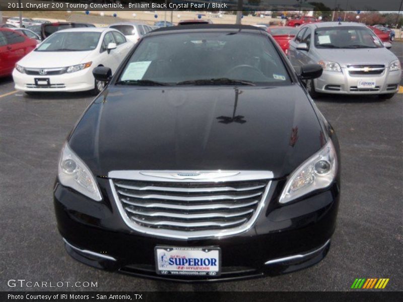 Brilliant Black Crystal Pearl / Black 2011 Chrysler 200 Touring Convertible
