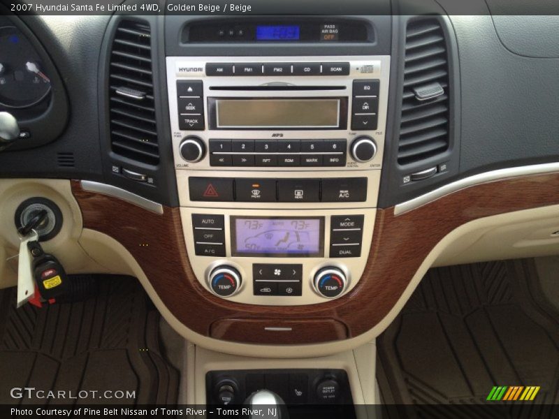 Golden Beige / Beige 2007 Hyundai Santa Fe Limited 4WD
