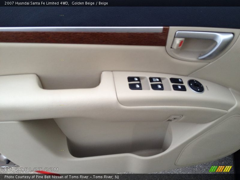 Golden Beige / Beige 2007 Hyundai Santa Fe Limited 4WD